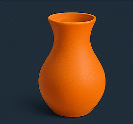 Orange Vase